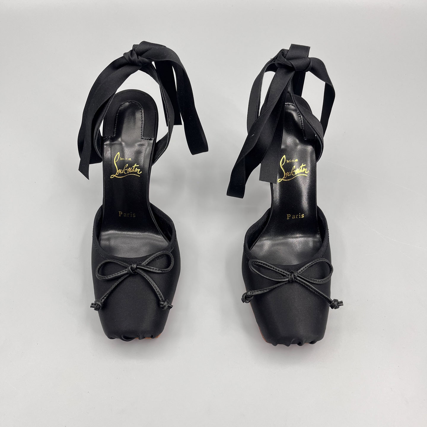Christian Louboutin Cassia Lace-Up Slingback Pumps - PerfectKickZ