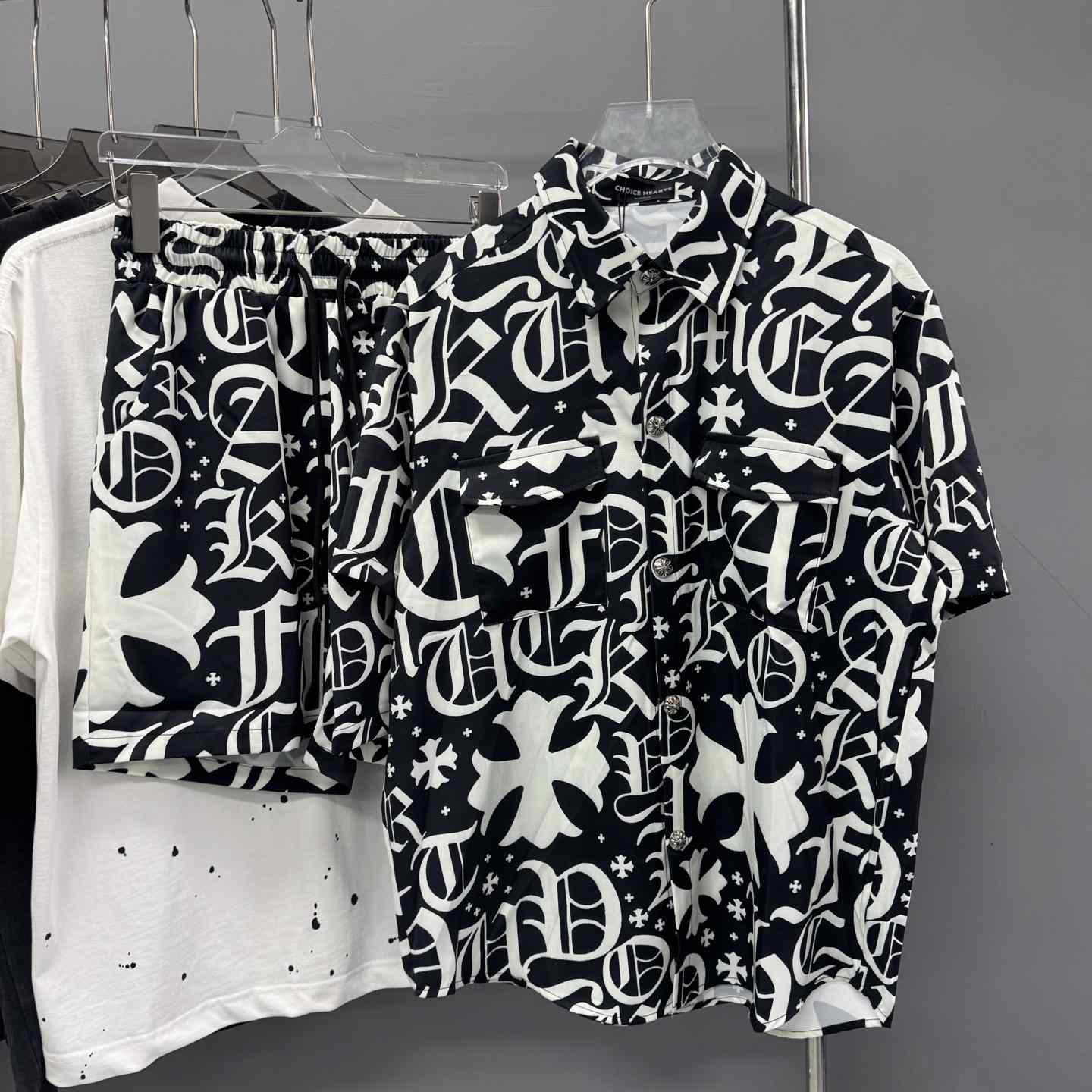 Chrome Heart Shirt & Shorts - PerfectKickZ