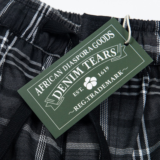 Denim Tears Wreath Pajama Pants 'Grey' - PerfectKickZ