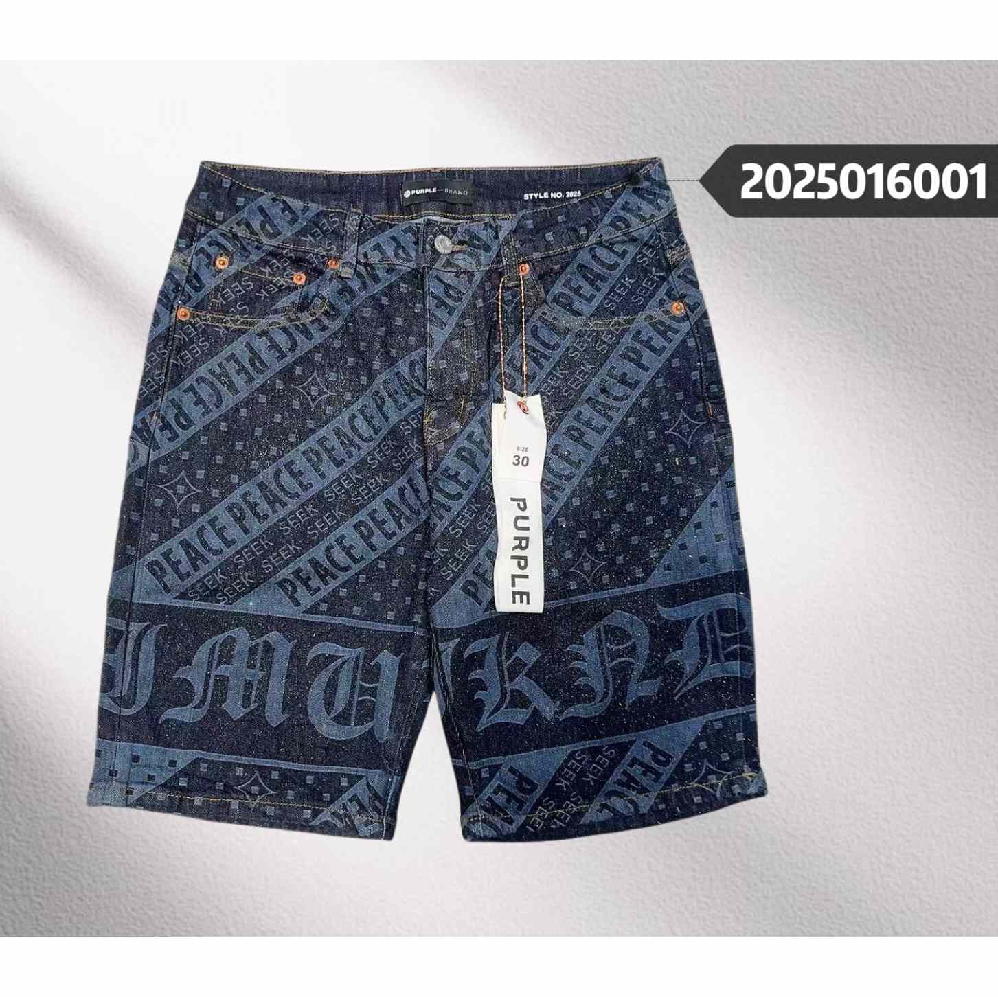 Purple-Brand Denim Shorts    6001 - PerfectKickZ
