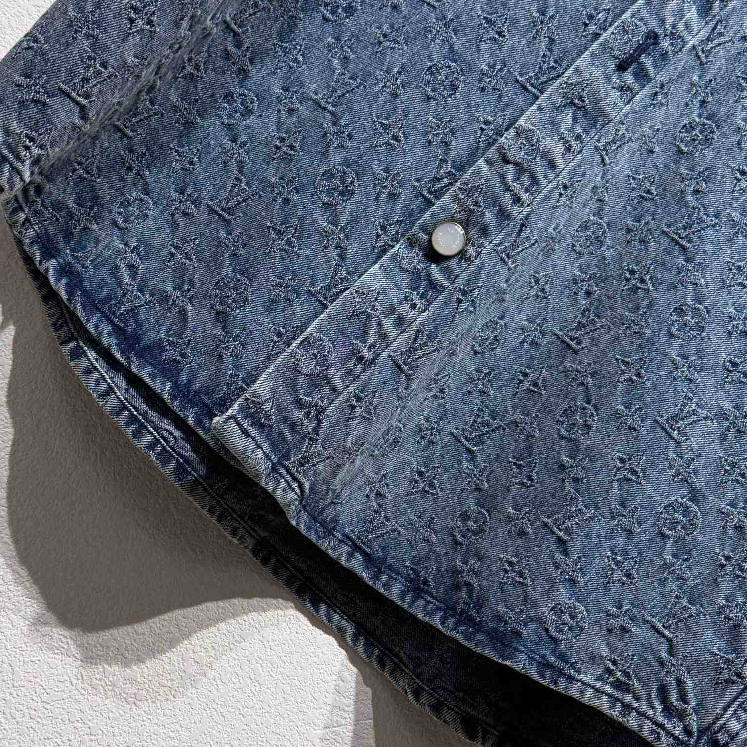 Louis Vuitton Monogram Denim Shirts - PerfectKickZ