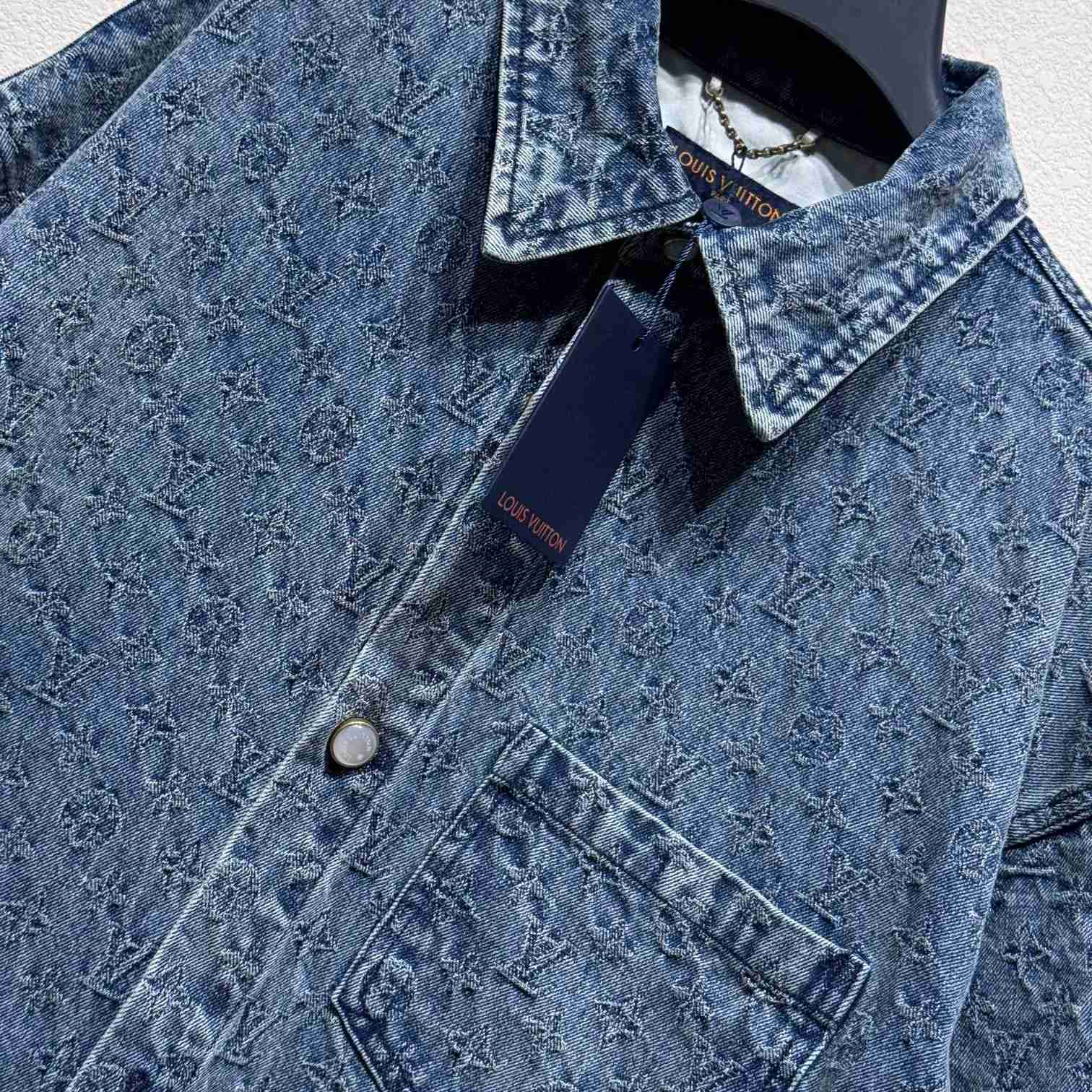 Louis Vuitton Monogram Denim Shirts - PerfectKickZ