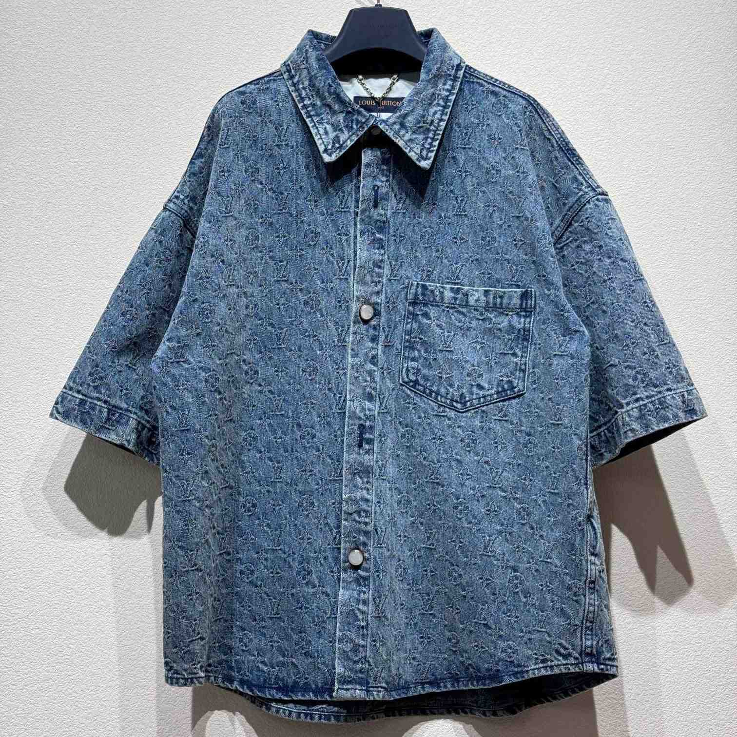 Louis Vuitton Monogram Denim Shirts - PerfectKickZ