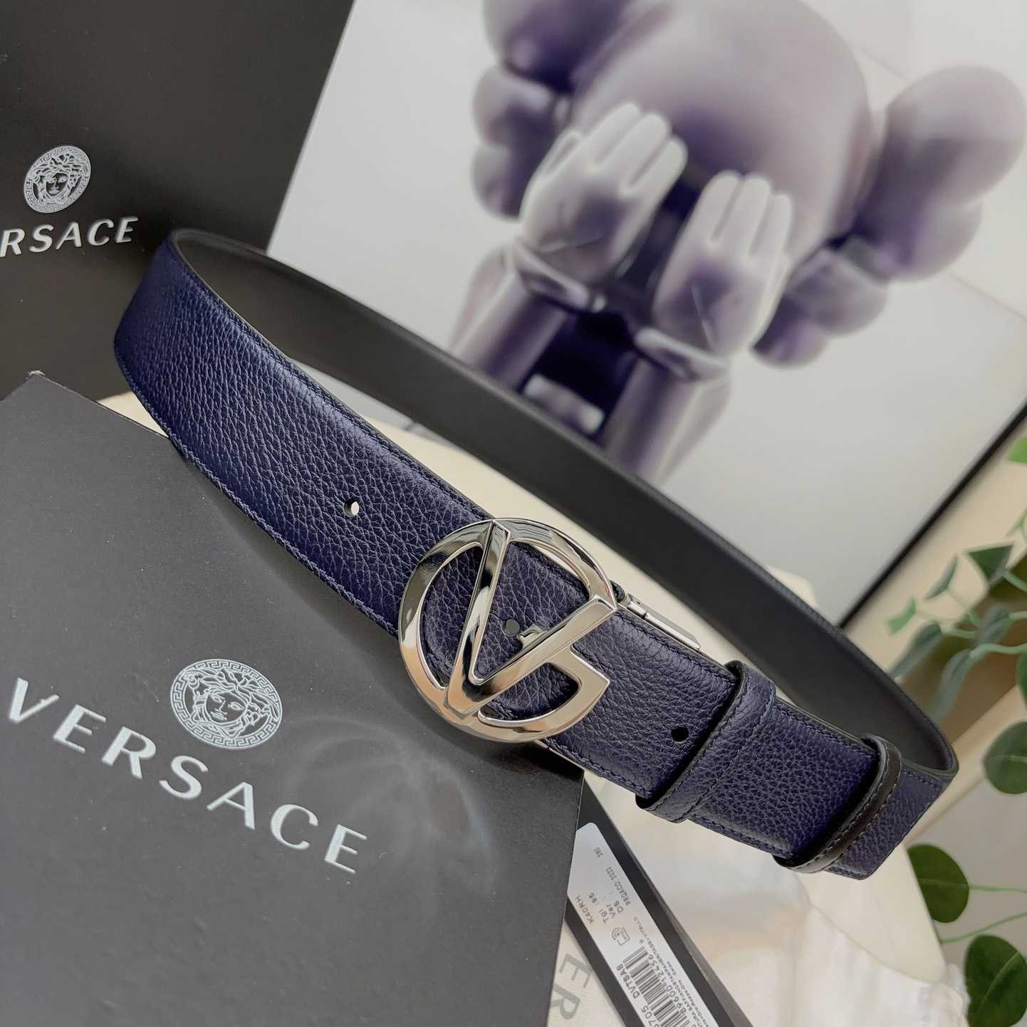 Versace Leather Belt   40mm - PerfectKickZ