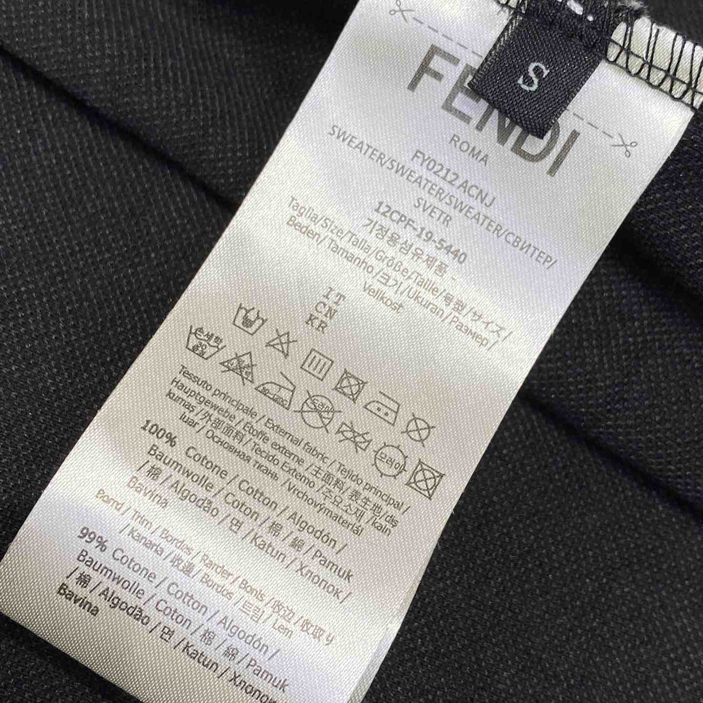Fendi Black Jersey Polo Shirt - PerfectKickZ
