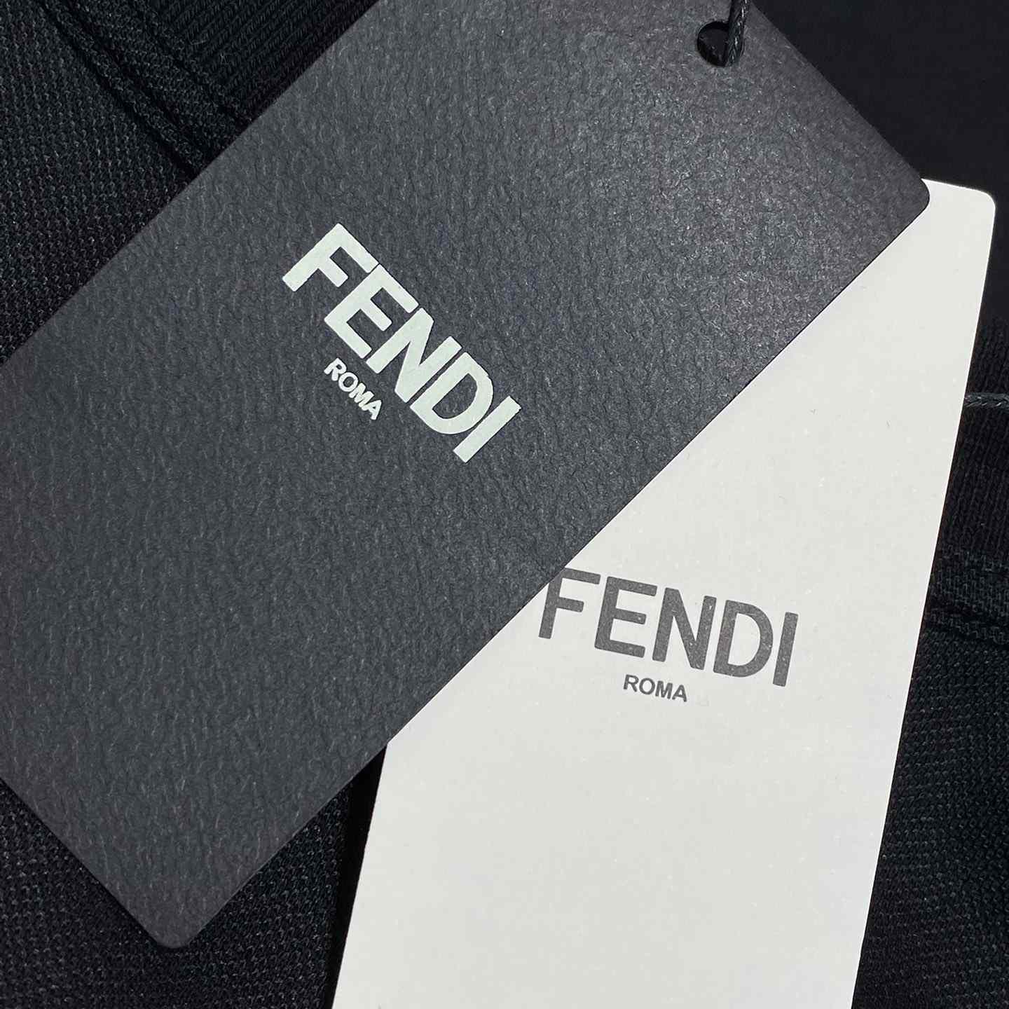 Fendi Black Jersey Polo Shirt - PerfectKickZ