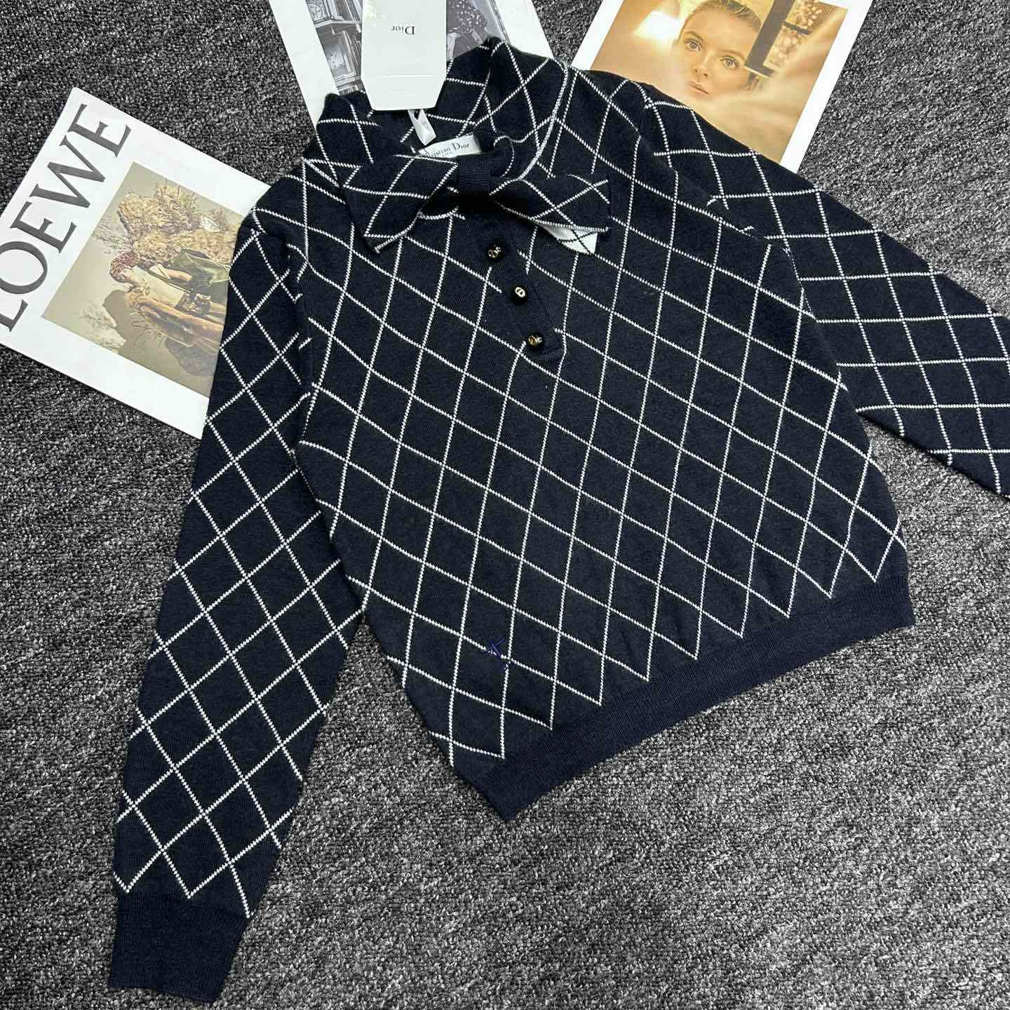 Dior Tied Collar Sweater  - PerfectKickZ