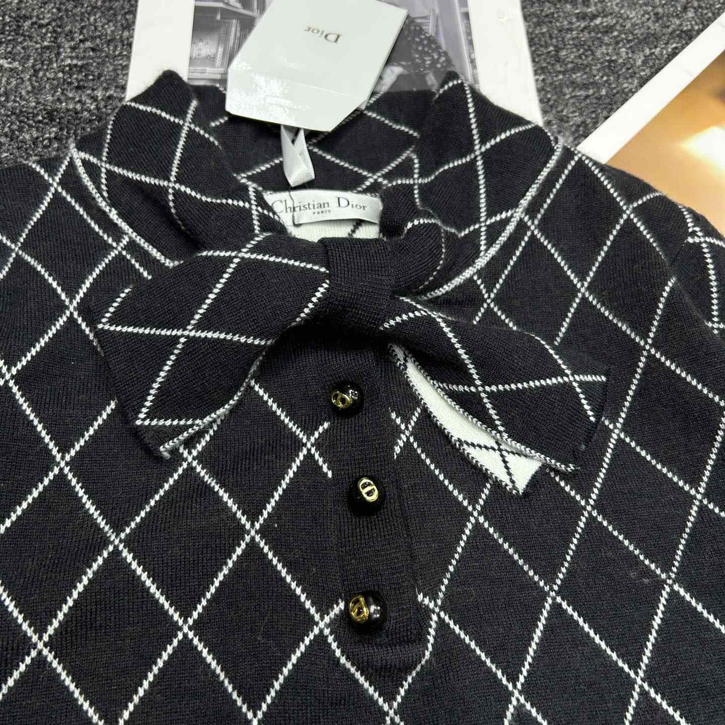 Dior Tied Collar Sweater  - PerfectKickZ
