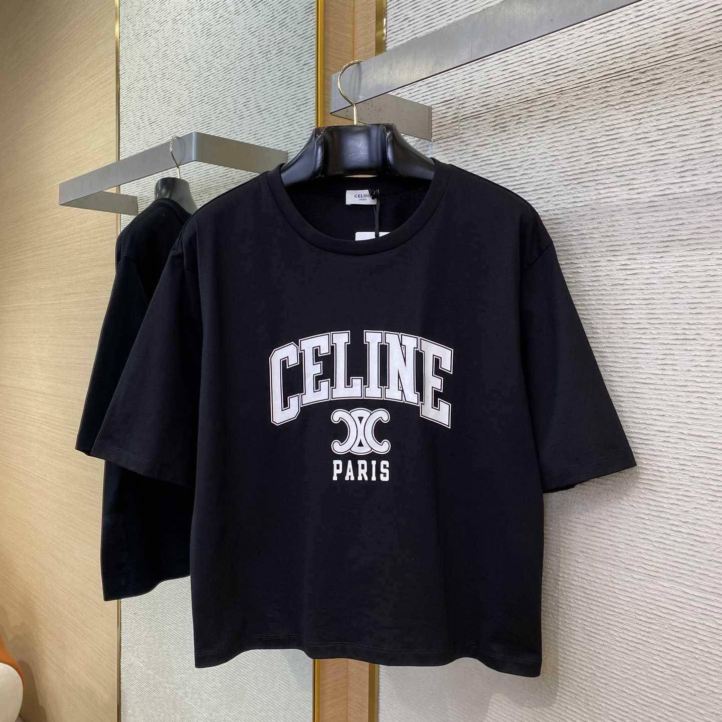 Celine Loose T-shirt In Cotton Jersey - PerfectKickZ