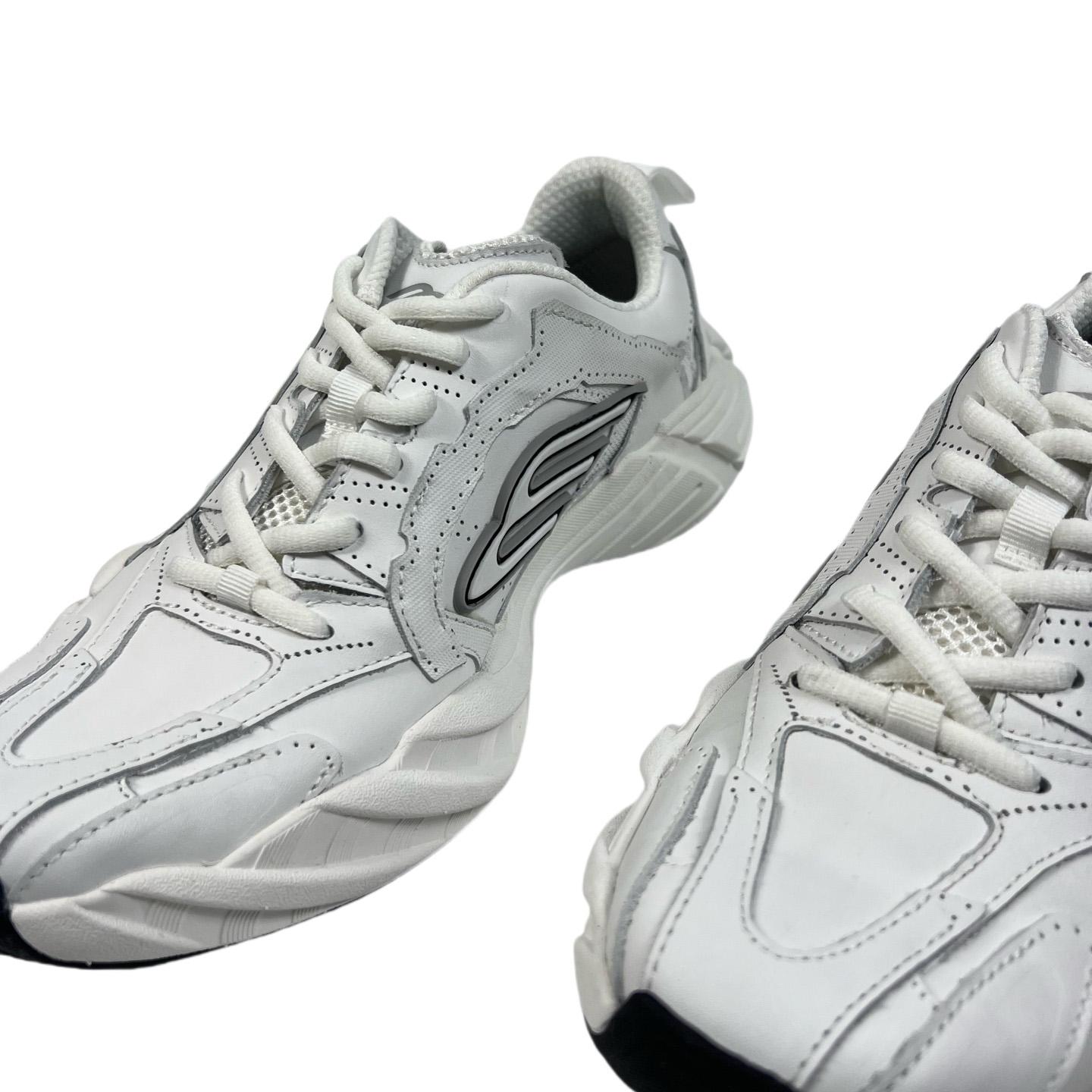 Balenciaga Monday Shoe In White,black And Grey Cowskin And Polyester - PerfectKickZ