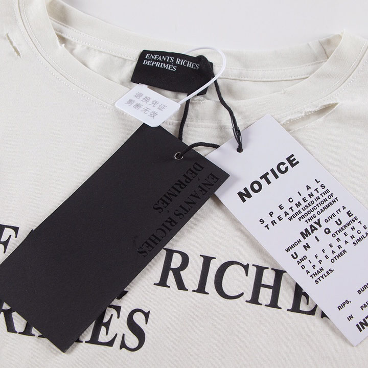 Enfants Riches Déprimés Cropped Distressed Logo-Print Cotton-Jersey - PerfectKickZ