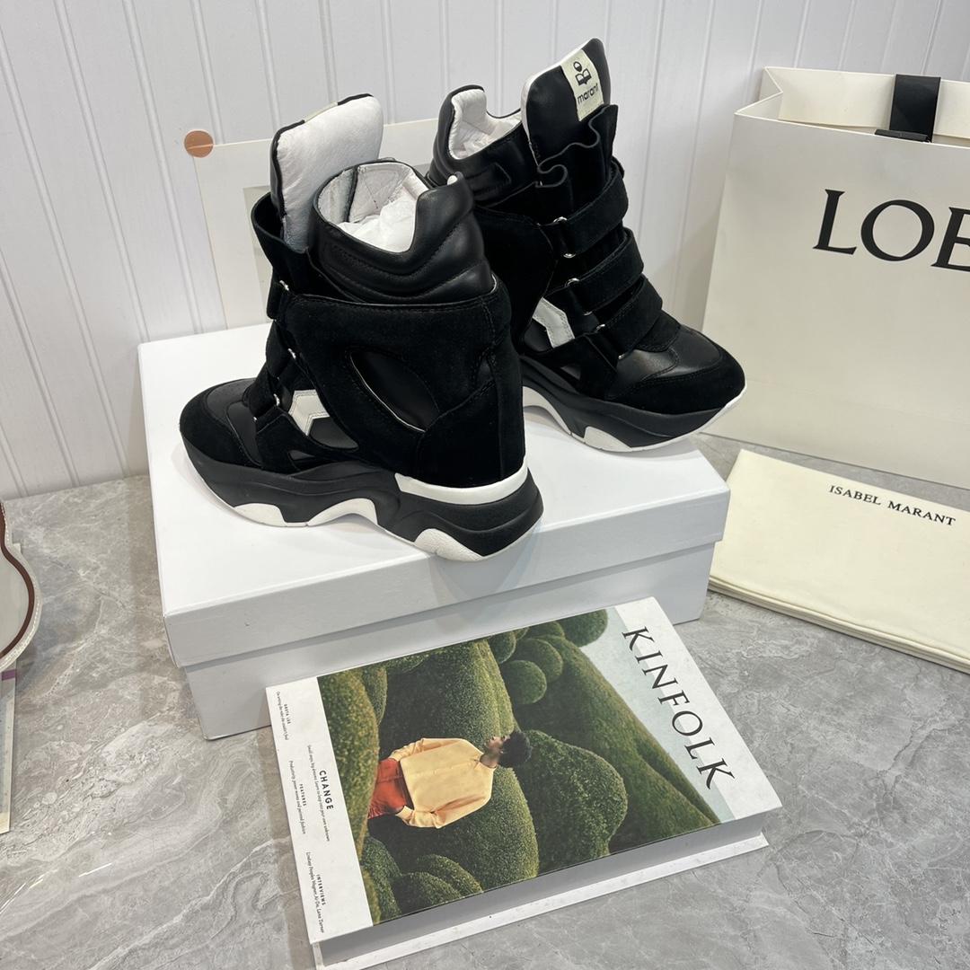 Isabel Marant Balskee High-Top Wedge Sneakers  - PerfectKickZ