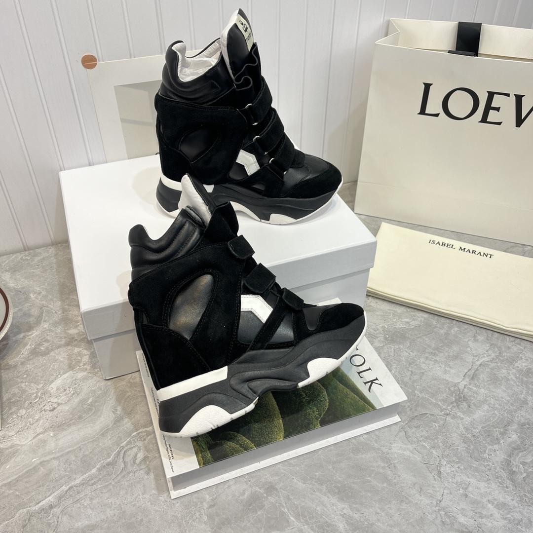 Isabel Marant Balskee High-Top Wedge Sneakers  - PerfectKickZ