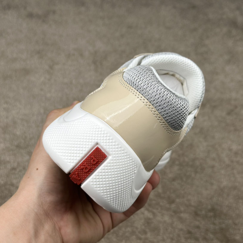 Prada America's Cup Patent Leather And Bike Fabric Sneakers - PerfectKickZ