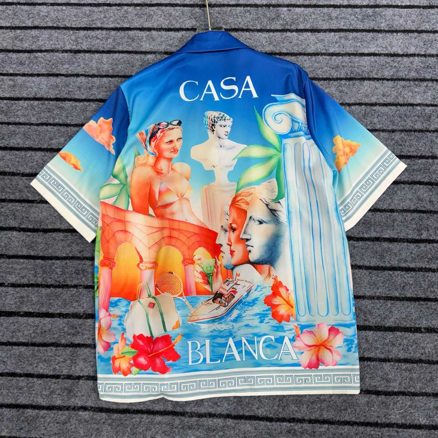 Casablanca Cuban Short Sleeve Silk Shirt - PerfectKickZ