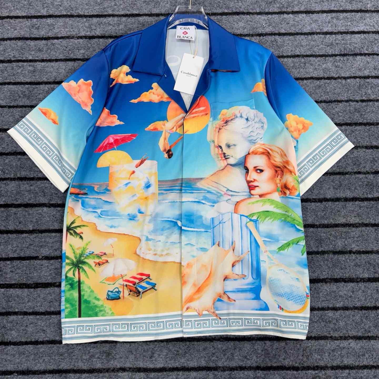 Casablanca Cuban Short Sleeve Silk Shirt - PerfectKickZ
