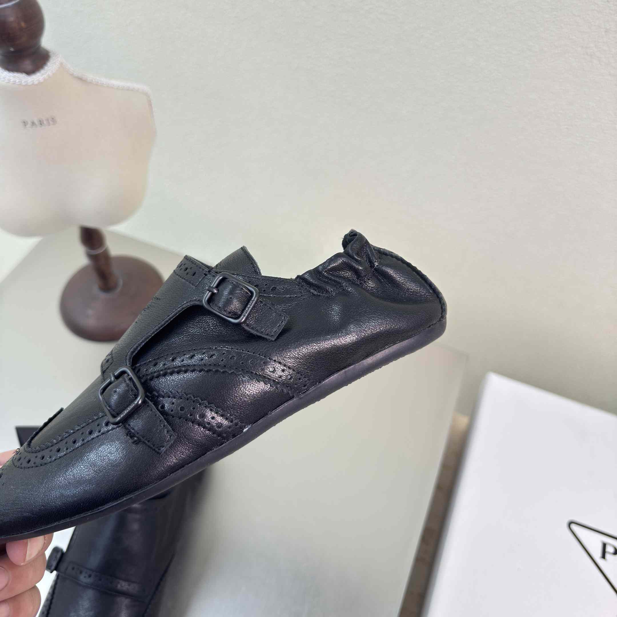 Prada Shuffle Double Monk Strap Shoes - PerfectKickZ