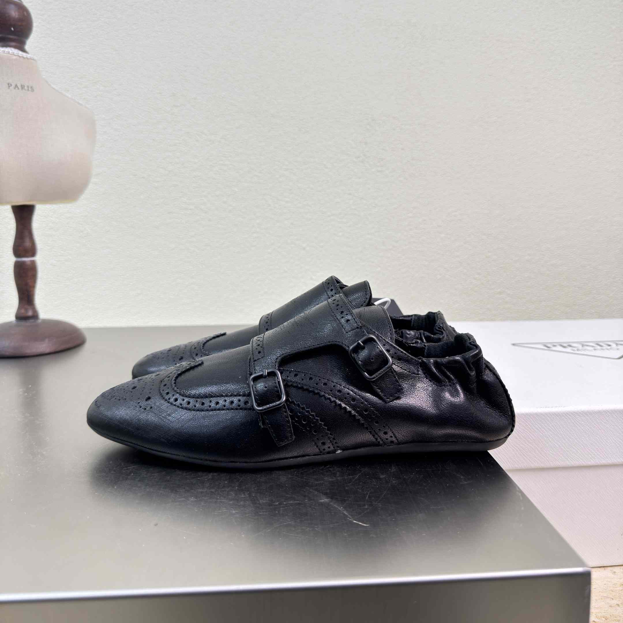 Prada Shuffle Double Monk Strap Shoes - PerfectKickZ
