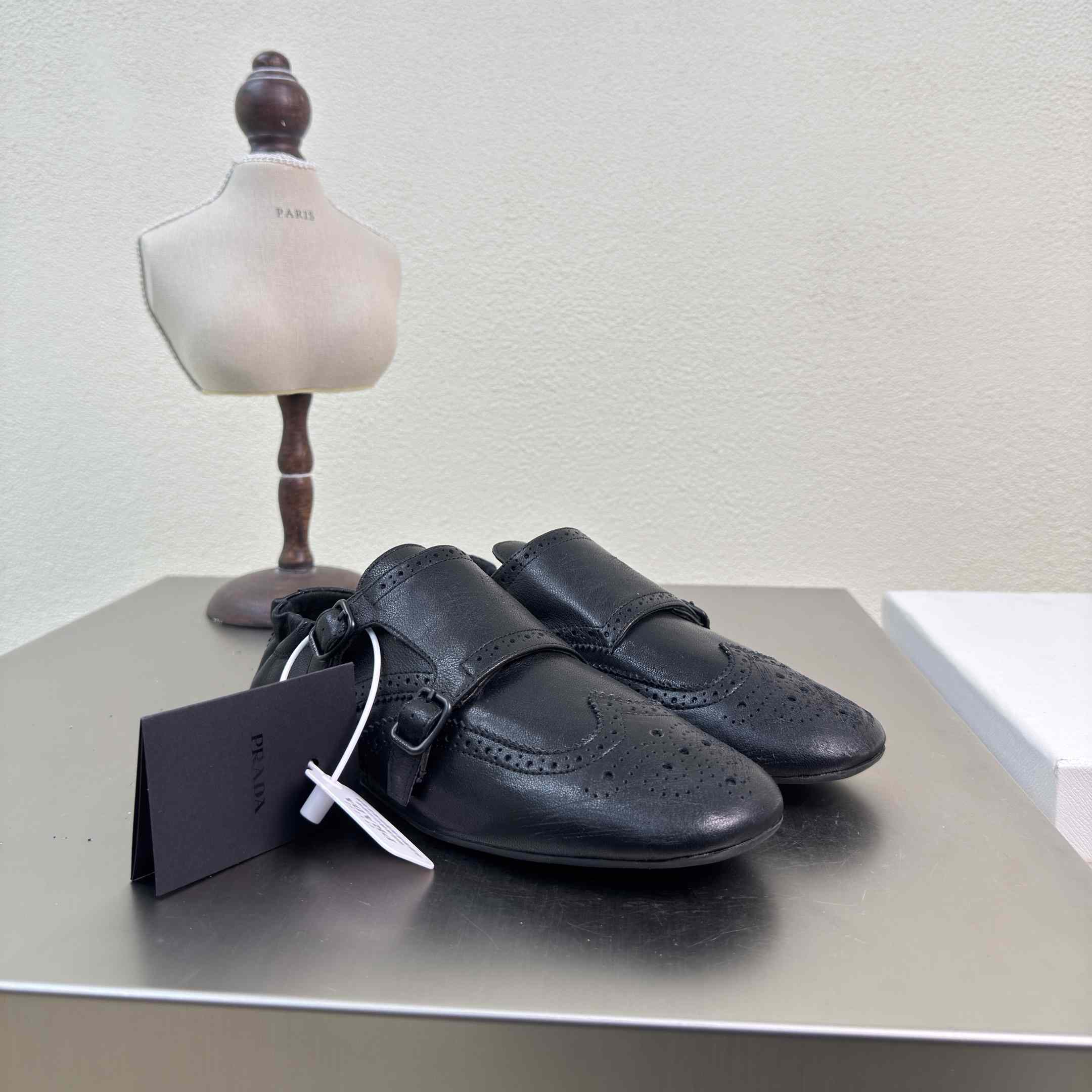Prada Shuffle Double Monk Strap Shoes - PerfectKickZ