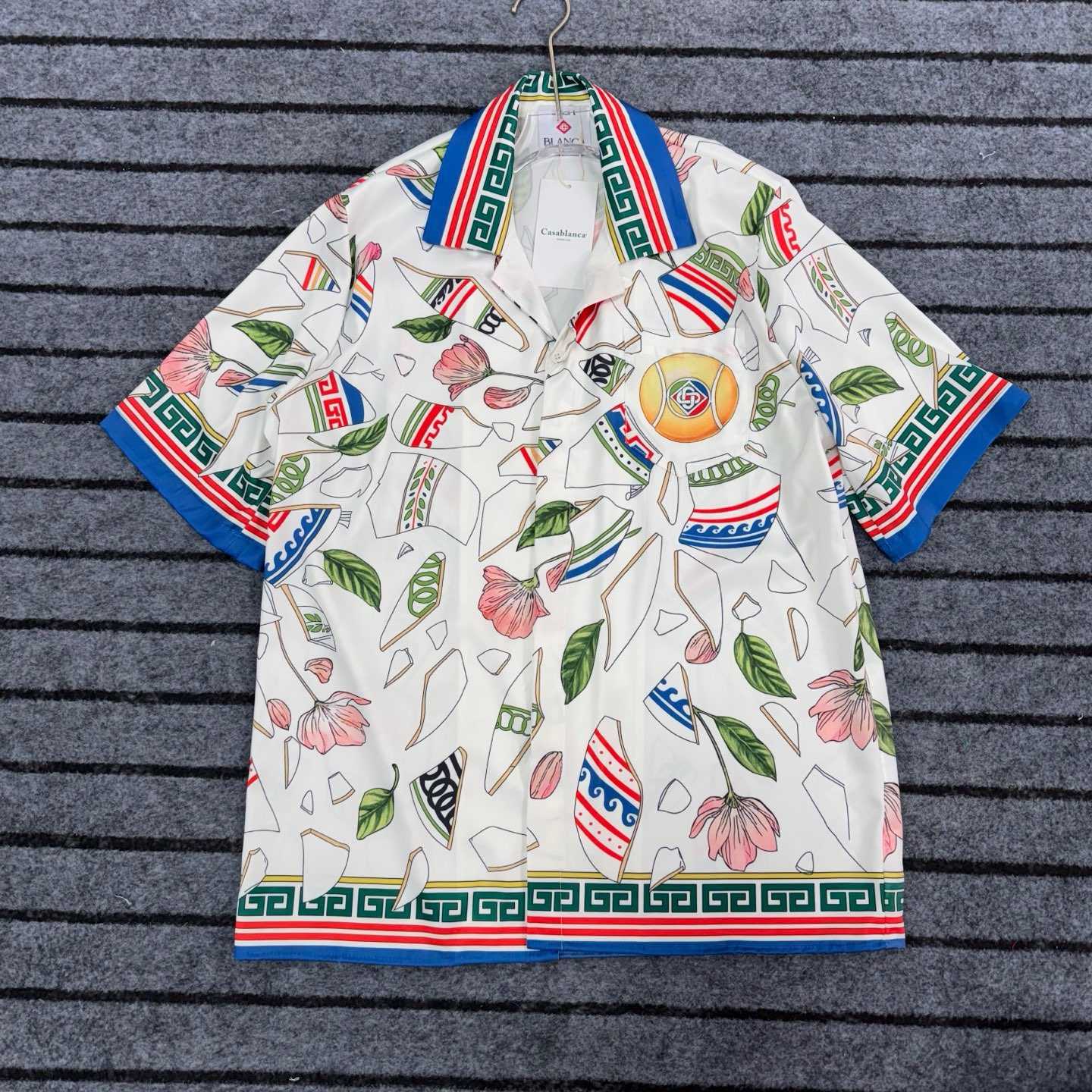 Casablanca Le Vase Brise Silk Shirt - PerfectKickZ