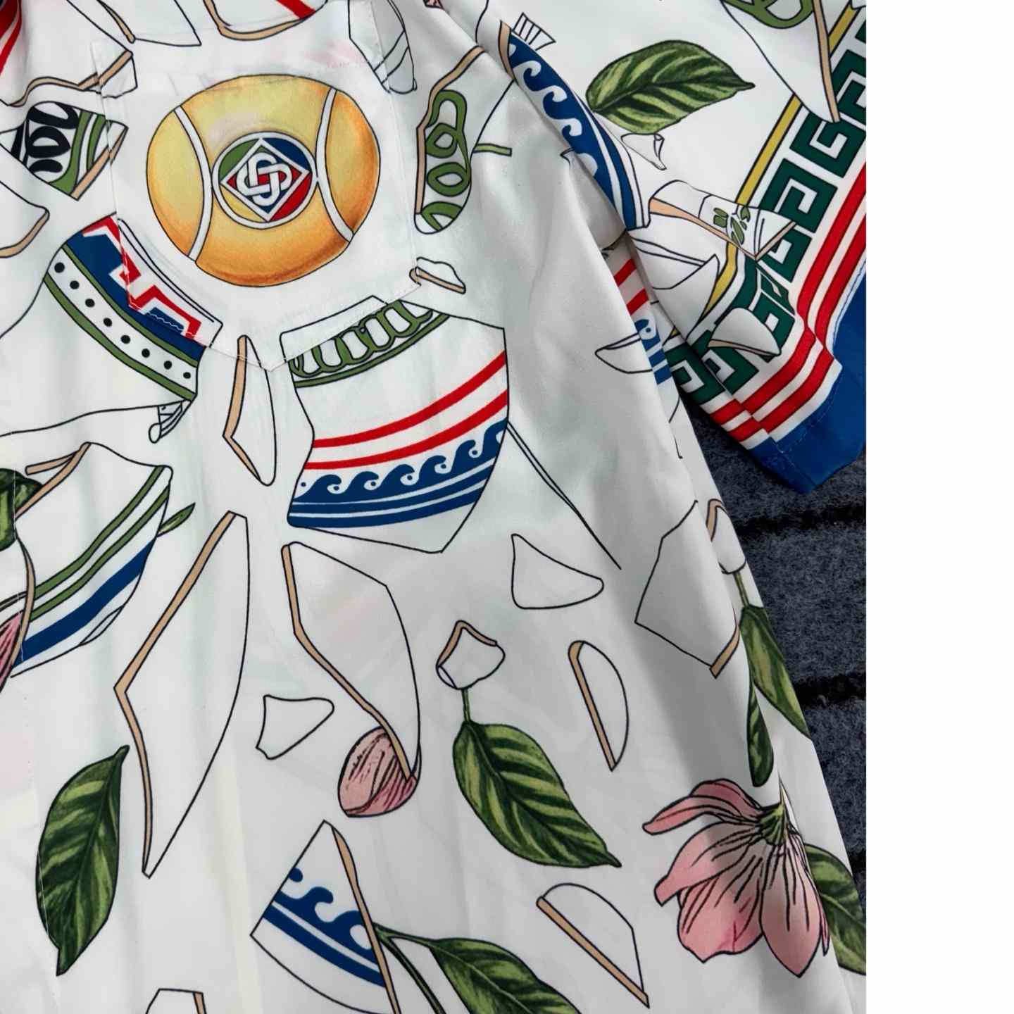 Casablanca Le Vase Brise Silk Shirt - PerfectKickZ