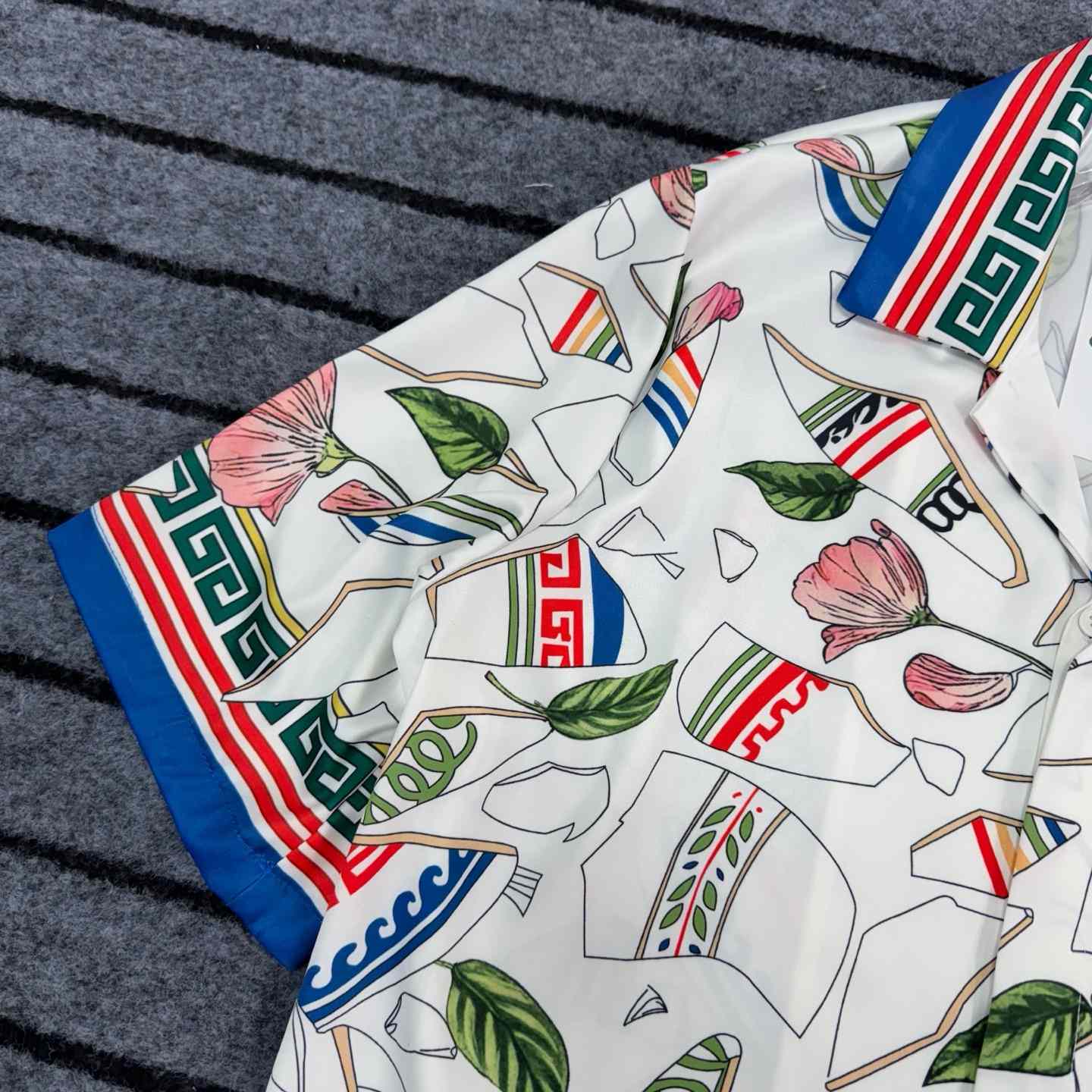 Casablanca Le Vase Brise Silk Shirt - PerfectKickZ