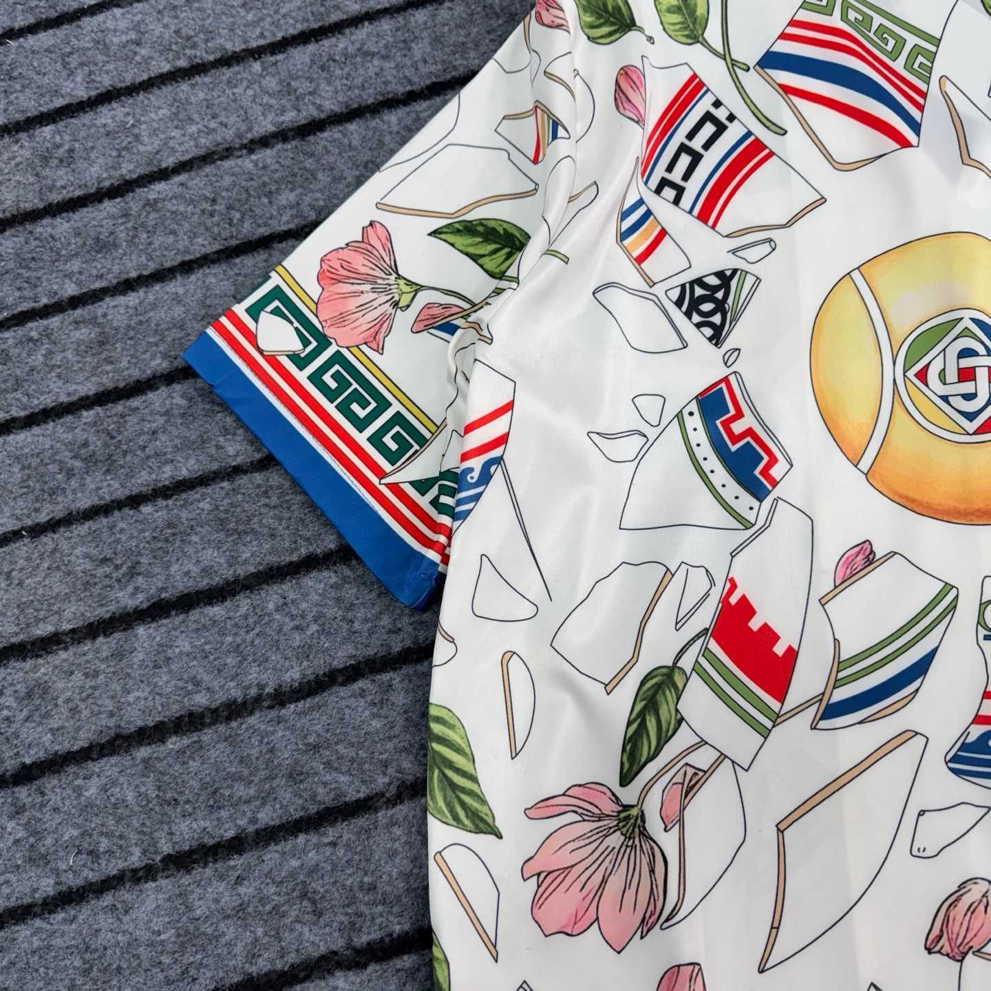 Casablanca Le Vase Brise Silk Shirt - PerfectKickZ