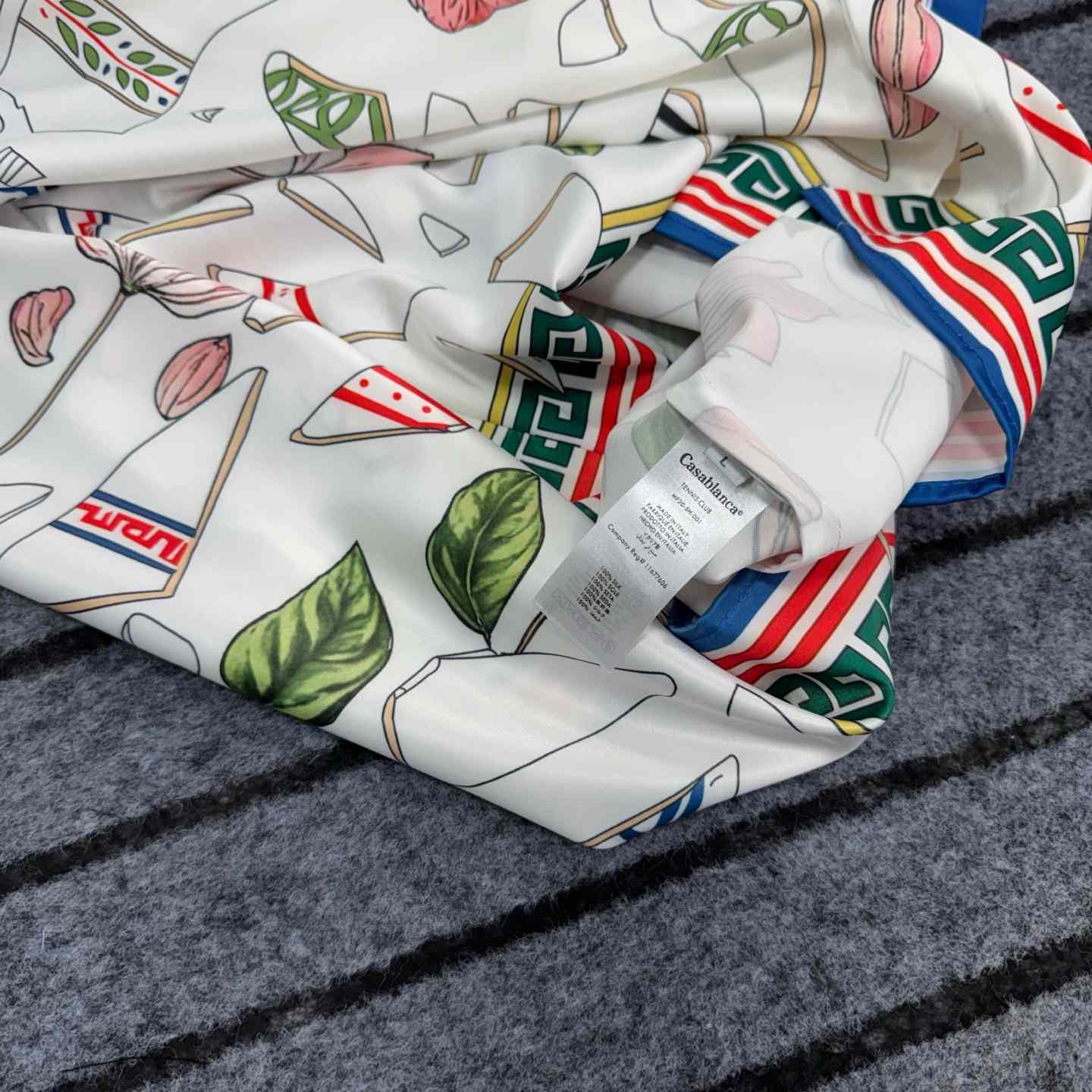 Casablanca Le Vase Brise Silk Shirt - PerfectKickZ