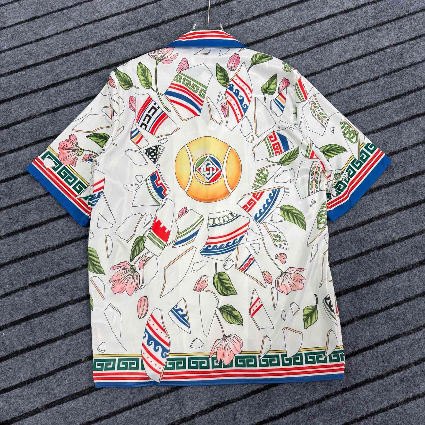 Casablanca Le Vase Brise Silk Shirt - PerfectKickZ