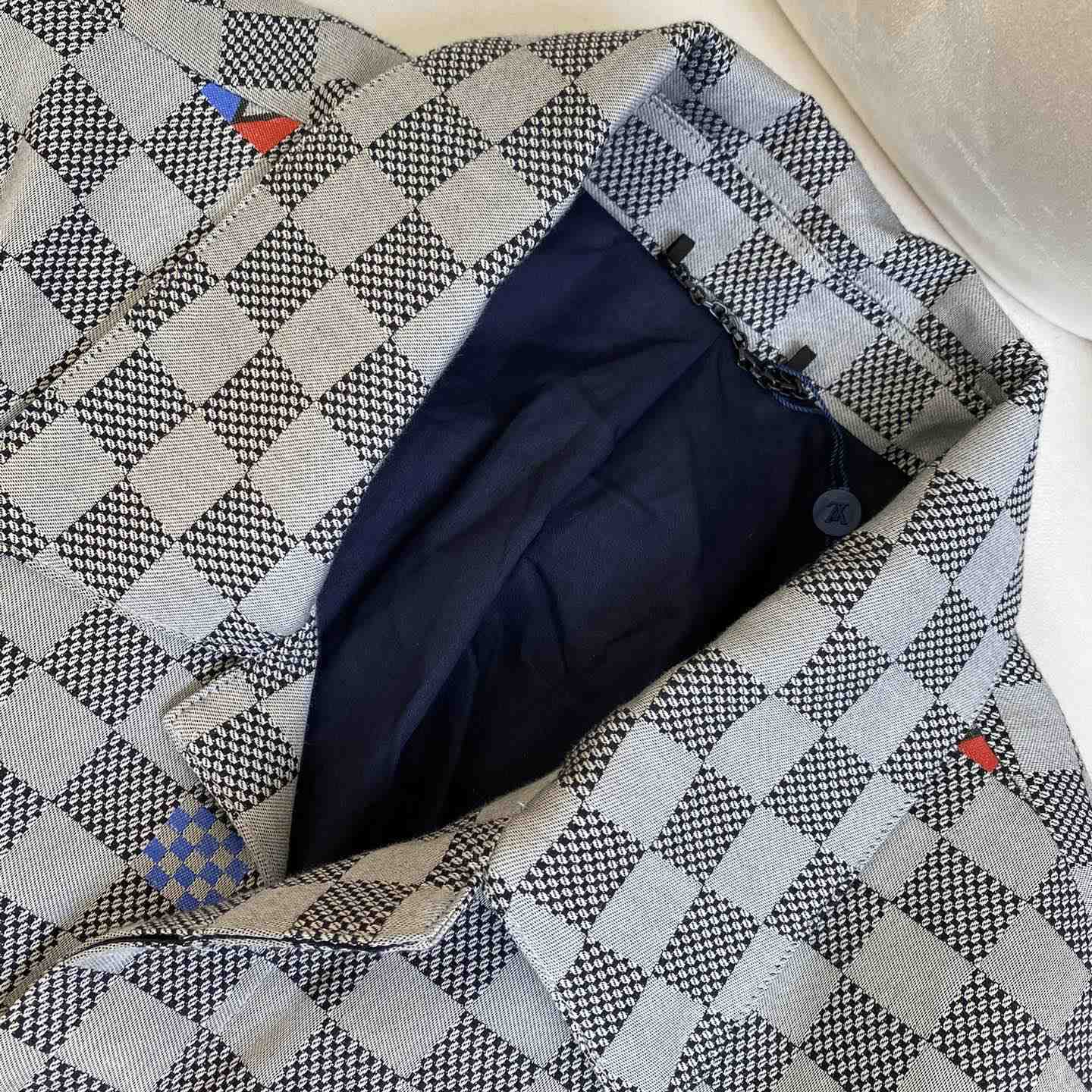 Louis Vuitton Damier Open Collar Cotton Overshirt  1AFVN5 - PerfectKickZ