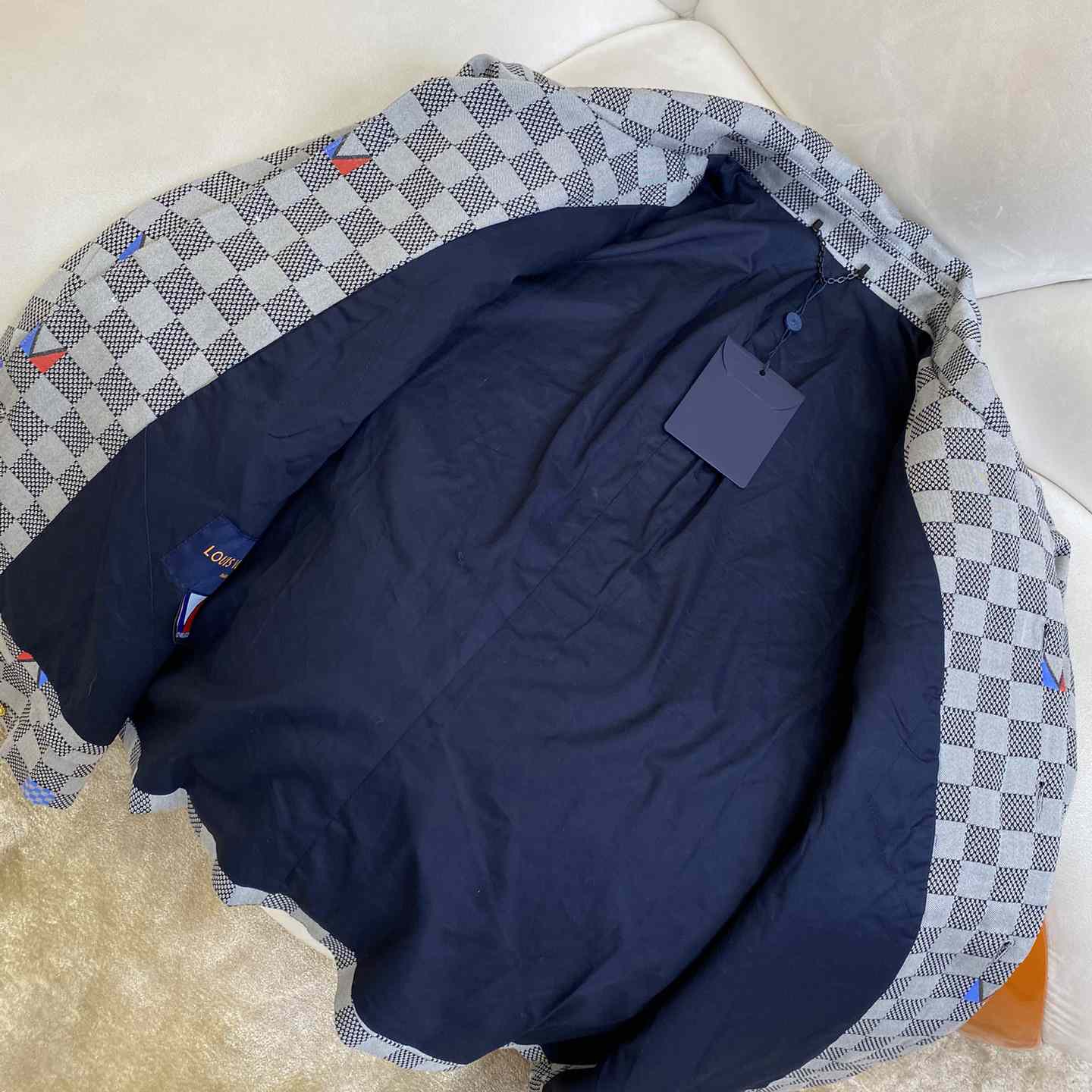 Louis Vuitton Damier Open Collar Cotton Overshirt  1AFVN5 - PerfectKickZ