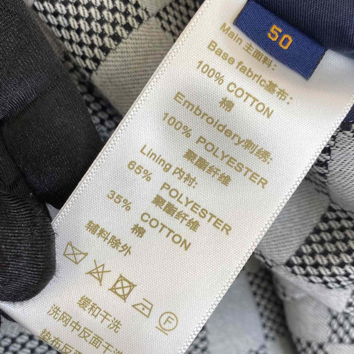 Louis Vuitton Damier Open Collar Cotton Overshirt  1AFVN5 - PerfectKickZ