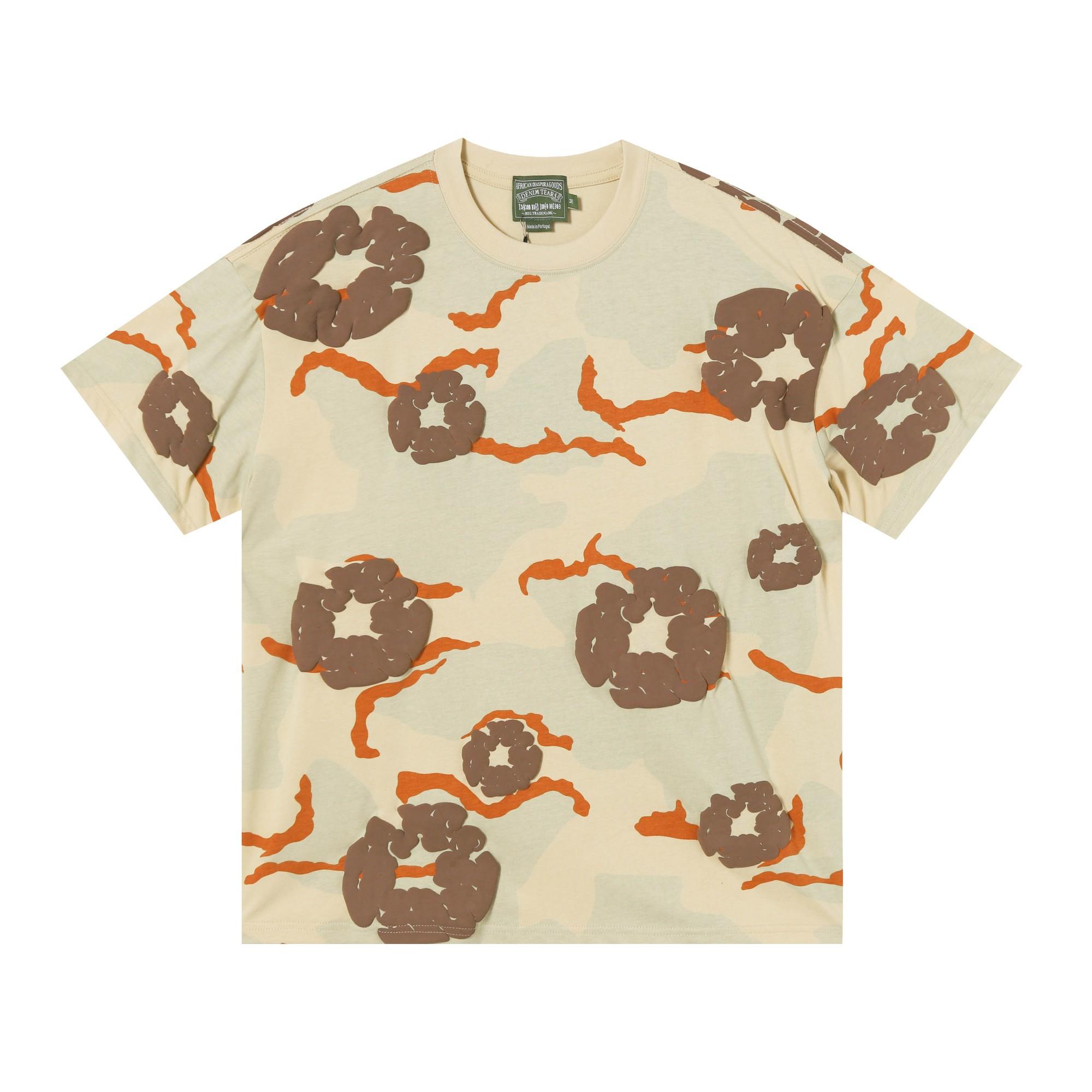 Denim Tears Camo Cotton T-shirt  - PerfectKickZ