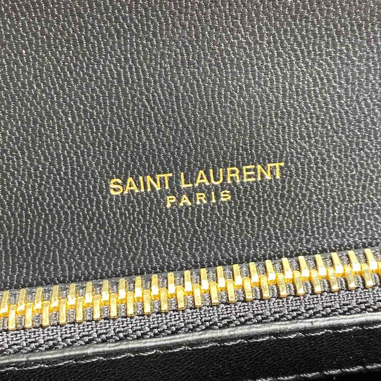 Saint Laurent Black Matelassé Sheepskin Large College Bag  32cm - PerfectKickZ