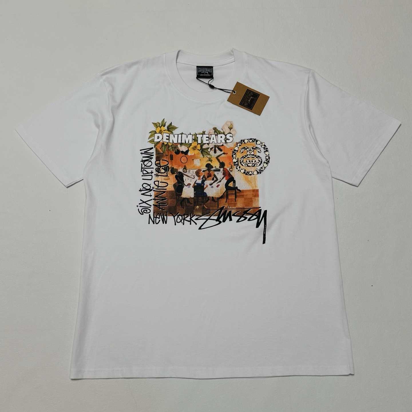 Denim Tears x Stussy Annie Lee Artist Tee - PerfectKickZ