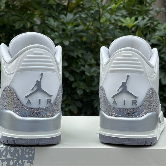 Air Jordan 3 “Sail/Metallic Silver” Sneakers   CK9246-100 - PerfectKickZ