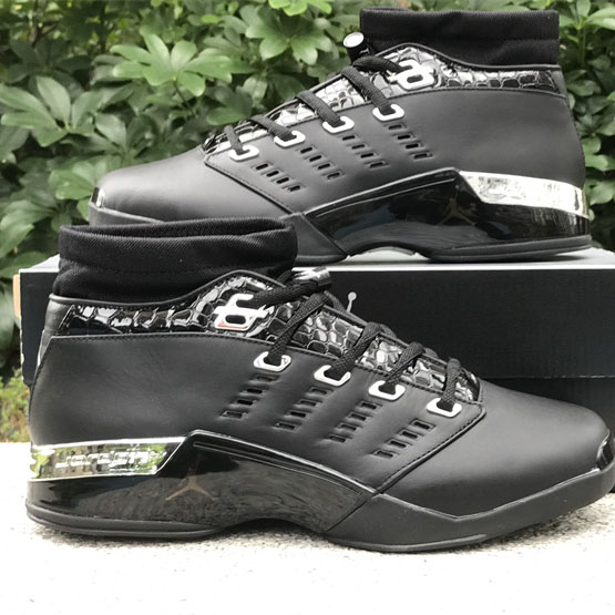 Jordan Air Jordan 17 0G Low Black Chrome   303891-004 - PerfectKickZ