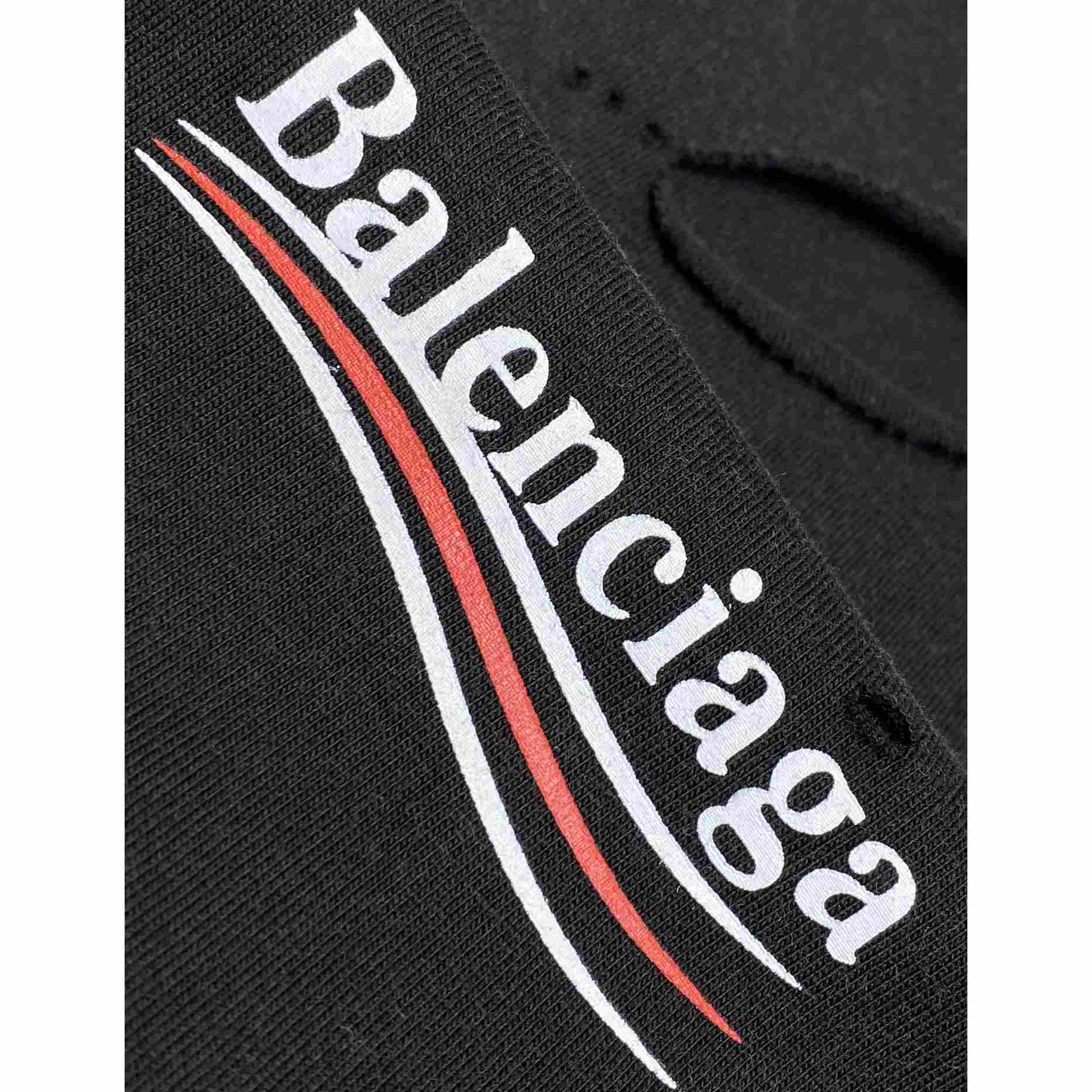 Balenciaga Political Campaign Layered T-shirt In Black - PerfectKickZ
