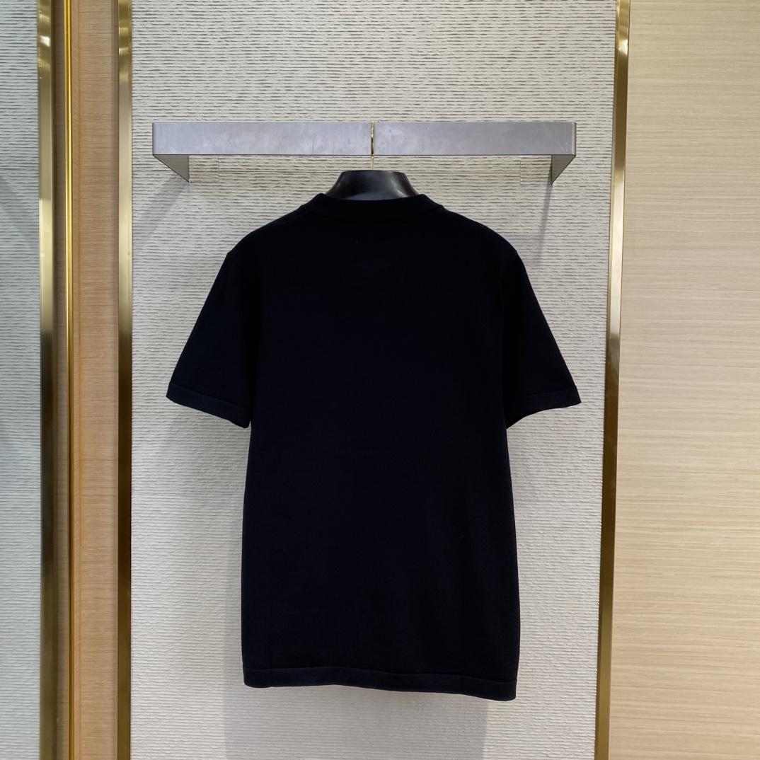 Givenchy T-shirt In Knit With HG Jacquard - PerfectKickZ