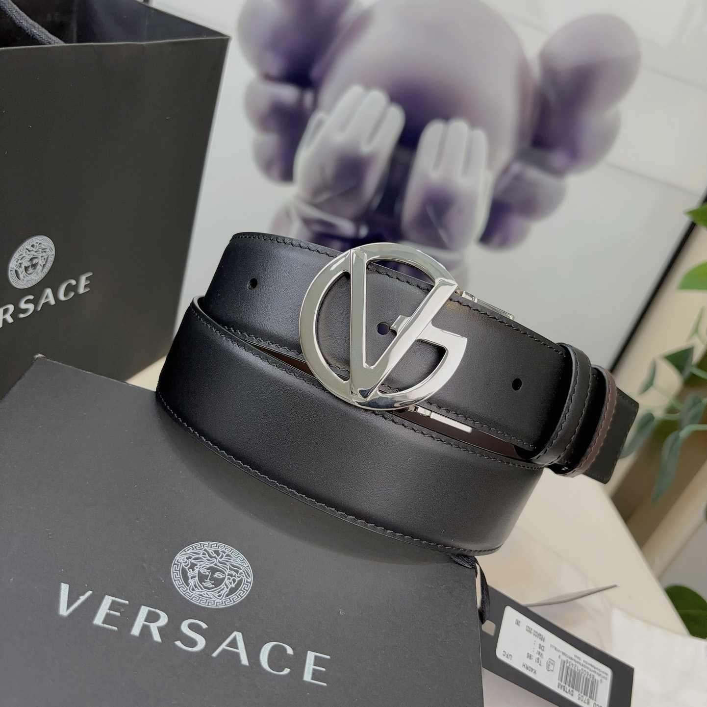 Versace Leather Belt   40mm - PerfectKickZ
