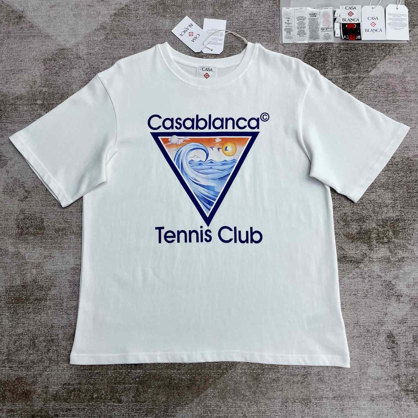 Casablanca Tennis Club Icon T-shirt   C973 - PerfectKickZ