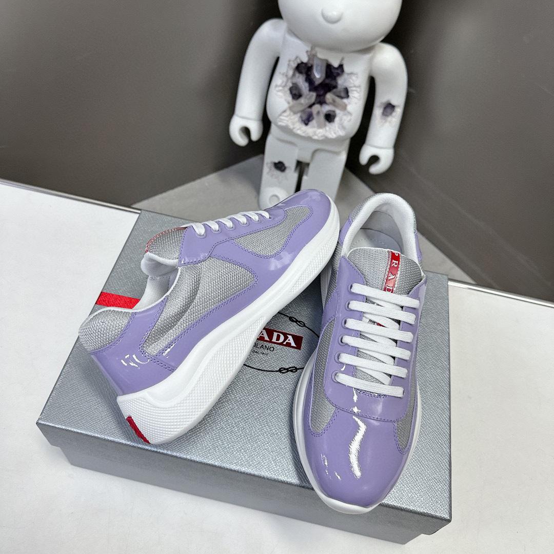 Prada America's Cup Biker Fabric Sneakers - PerfectKickZ