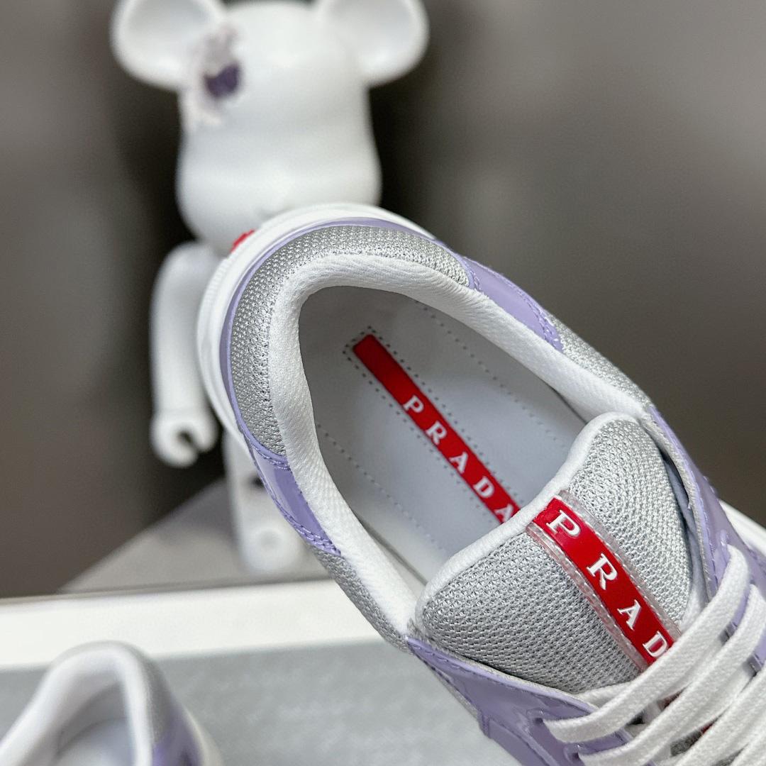 Prada America's Cup Biker Fabric Sneakers - PerfectKickZ