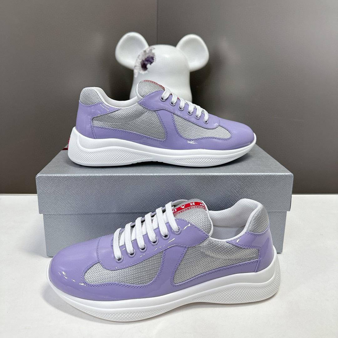 Prada America's Cup Biker Fabric Sneakers - PerfectKickZ