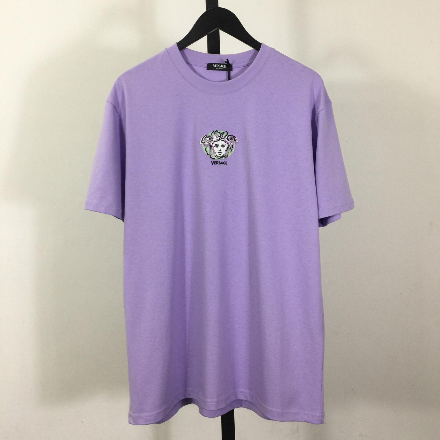 Versace Medusa Cotton T-shirt With Embroidery - PerfectKickZ