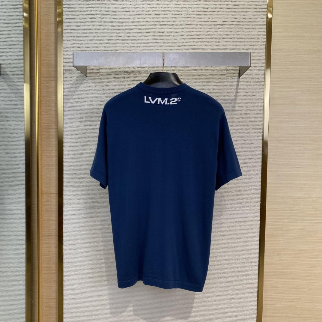 Louis Vuitton Short-Sleeved Cotton Crewneck   - PerfectKickZ