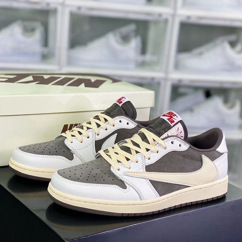 Travis Scott x Air Jordan AJ1 Low OG SP Sneaker    DM7866-162  - PerfectKickZ