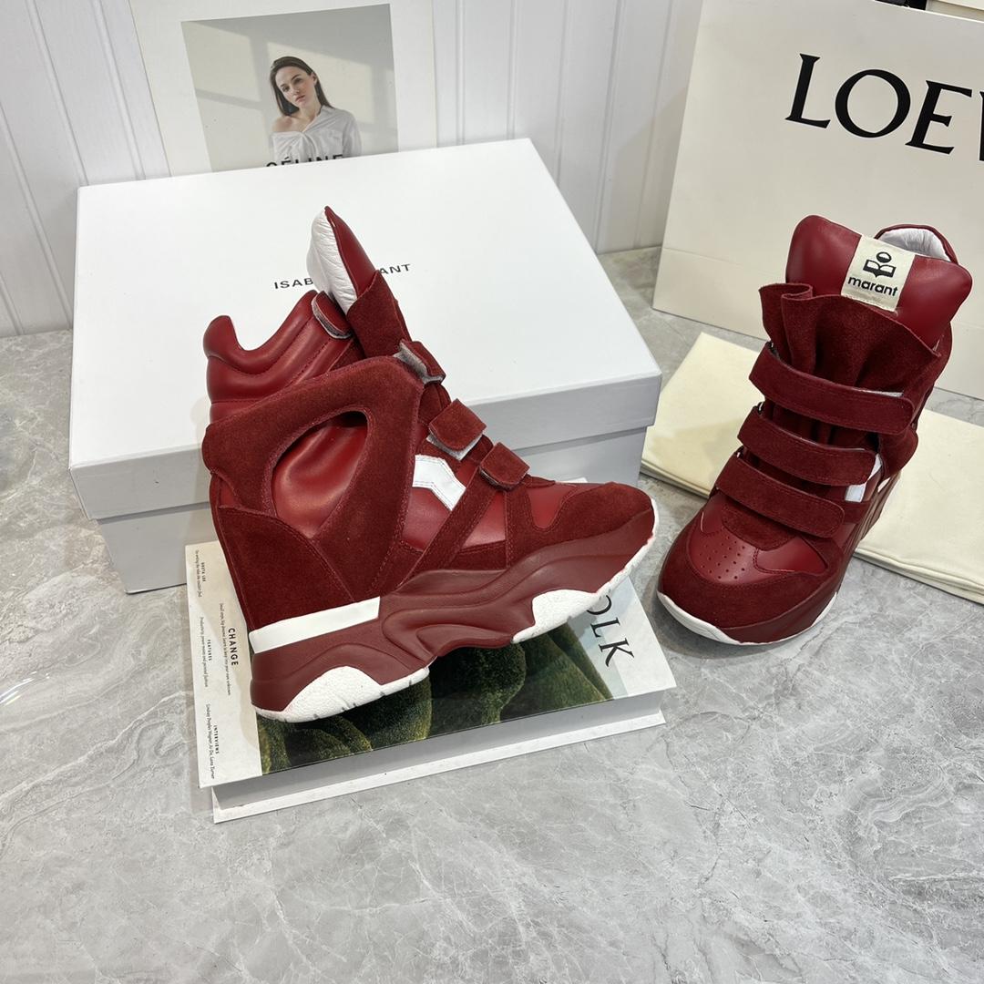 Isabel Marant Balskee High-Top Wedge Sneakers  - PerfectKickZ