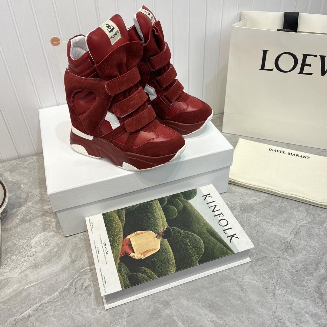 Isabel Marant Balskee High-Top Wedge Sneakers  - PerfectKickZ