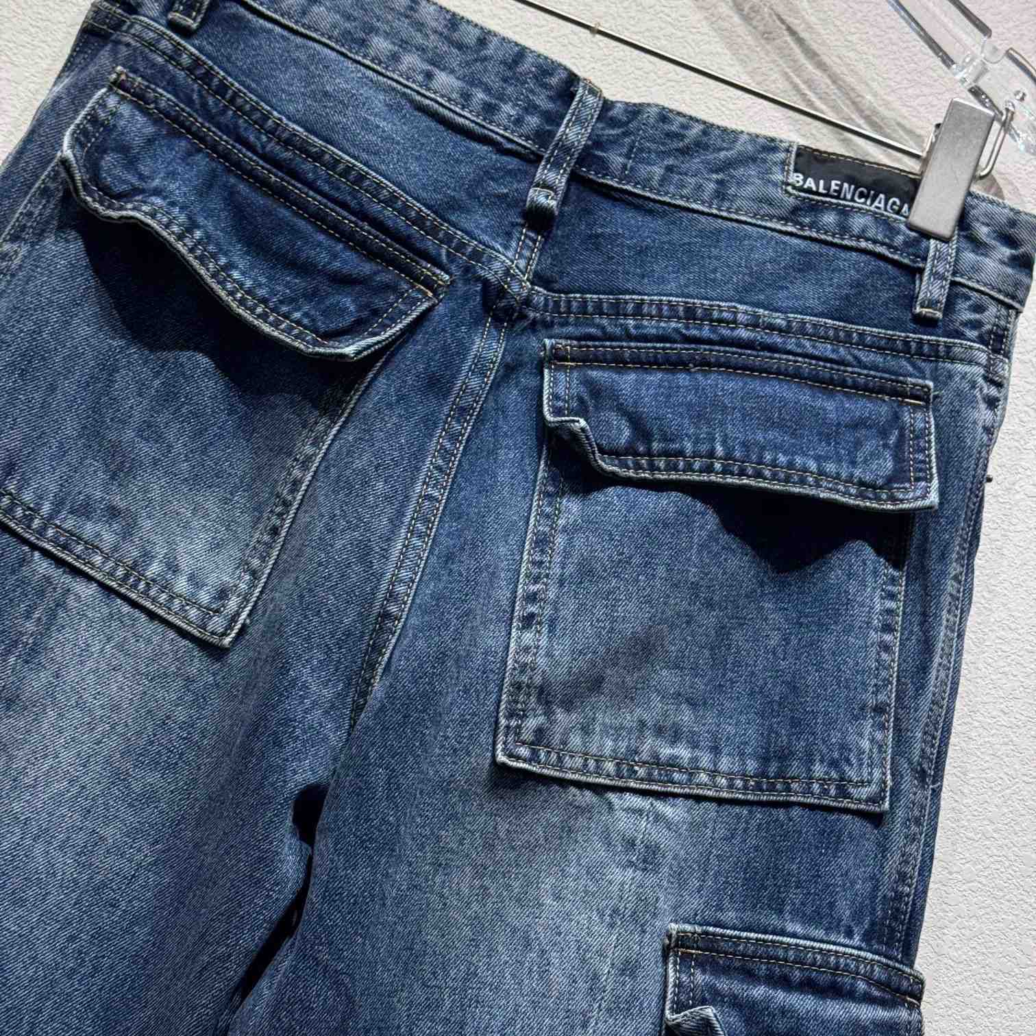 Balenciaga Mid-rise Wide-leg Cargo Jeans - PerfectKickZ
